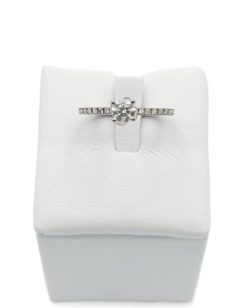 Ring - 18 karaat Witgoud - 0.52ct. tw. Diamant (Natuurlijk), Sieraden, Tassen en Uiterlijk, Ringen