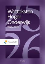 Wetteksten Hoger Onderwijs 2025 2026 9789001048556, Boeken, Studieboeken en Cursussen, Verzenden, Zo goed als nieuw