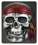 Piraten Masker Zilver, Nieuw