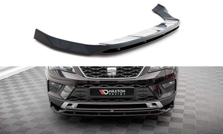 Voorspoiler Seat Ateca Mk1 Maxton Glans Zwart, Auto-onderdelen, Carrosserie en Plaatwerk, Ophalen of Verzenden