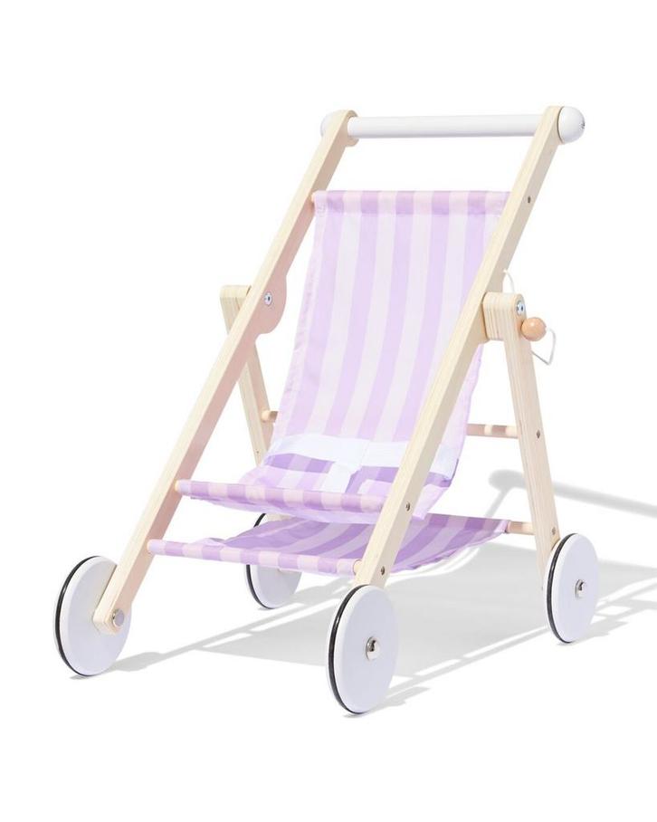 HEMA Poppenbuggy 33x50x46cm hout, Kinderen en Baby's, Speelgoed | Poppen, Nieuw, Verzenden