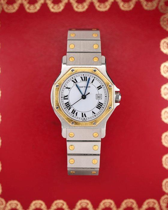 Cartier - Santos Octagon - 2966 - Unisex - 1990, Sieraden, Tassen en Uiterlijk, Horloges | Heren