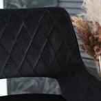 Retour Product! Velvet barkruk Mika zwart 78 cm