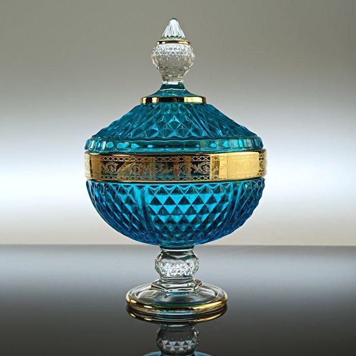 Secoloventesimo - Koekjesdoos - 24 kt goud - Turq LOW Gold, Antiek en Kunst, Antiek | Glas en Kristal