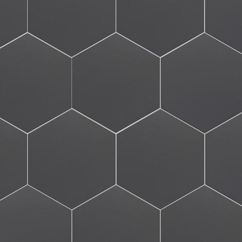 Vloertegel / wandtegel hexagon coimbra zwart 17,5x20, Doe-het-zelf en Verbouw, Tegels, Vloertegels, Nieuw, 10 m² of meer, Keramiek