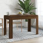 vidaXL Eettafel 120x60x76 cm bewerkt hout bruin eikenkleur, Huis en Inrichting, Tafels | Eettafels, Verzenden, Nieuw