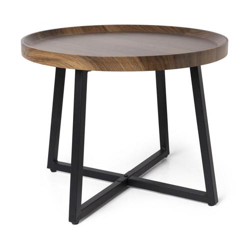 Bijzettafel Max - MDF/metaal - ø50x39 cm, Huis en Inrichting, Tafels | Bijzettafels, Verzenden