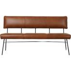Leren eetkamerbank Solid - Granada Savannah (cognac) - Pote, Huis en Inrichting, Stoelen, Overige kleuren, Nieuw, Leer, Ophalen of Verzenden