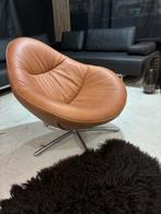 Label Hidde - Als Nieuw - Verve leer, Huis en Inrichting, Fauteuils, Zo goed als nieuw, Leer
