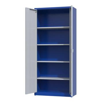 Nieuwe archiefkast - 180x80x38cm - roldeurkast - blauw/grijs beschikbaar voor biedingen