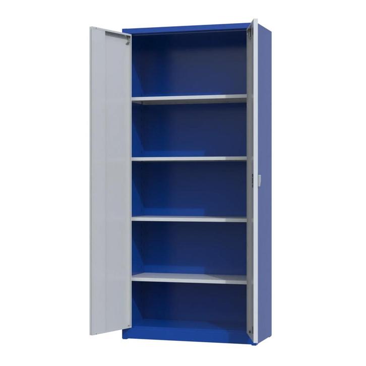 Nieuwe archiefkast - 180x80x38cm - roldeurkast - blauw/grijs, Huis en Inrichting, Kasten | Roldeurkasten en Archiefkasten, Met slot