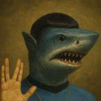 Louis Dourand - Shark Trek, Antiek en Kunst, Kunst | Designobjecten