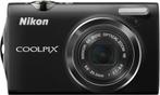 Nikon Coolpix S5100 Digitale Compact Camera - Zwart, Verzenden, Zo goed als nieuw