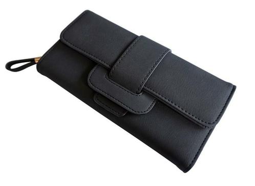 ZILOU Clutch Overslagportemonnee Portefeuille Zwart [TIP!], Sieraden, Tassen en Uiterlijk, Portemonnees, Zwart, Nieuw, Overige merken