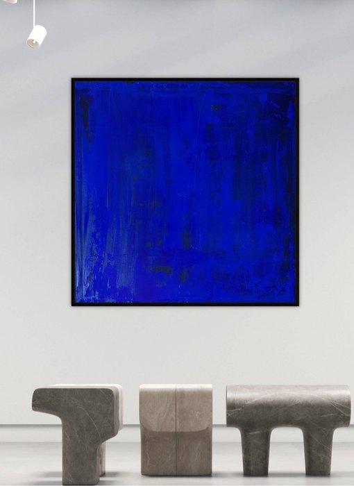Stefanie Raus - Blau Braun 916 XXL, Antiek en Kunst, Kunst | Schilderijen | Modern