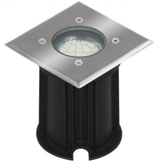 Grondspot | Ranex (Led, 230 lm, Geborsteld staal, Vierkant), Tuin en Terras, Buitenverlichting, Nieuw, Verzenden
