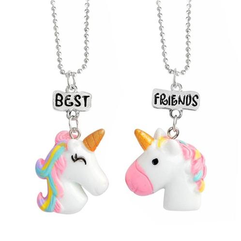 Fako Bijoux® - Vriendschapsketting - Unicorn/Eenhoorn - Best, Sieraden, Tassen en Uiterlijk, Kettingen, Verzenden