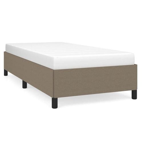 Bedframe 80x200 Taupe - Retourdeal - Comfortabel slapen!, Huis en Inrichting, Slaapkamer | Bedden, 80 cm, 200 cm, Grijs, Nieuw