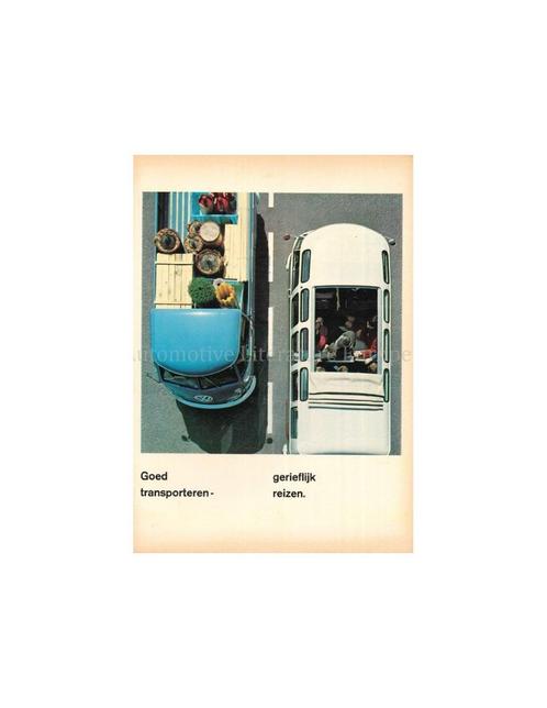 1966 VOLKSWAGEN TRANSPORTER BROCHURE NEDERLANDS, Boeken, Auto's | Folders en Tijdschriften, Volkswagen