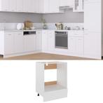 vidaXL Ovenkast 60x46x81,5 cm bewerkt hout wit, Huis en Inrichting, Keuken | Keukenelementen, Verzenden, Nieuw, Wit