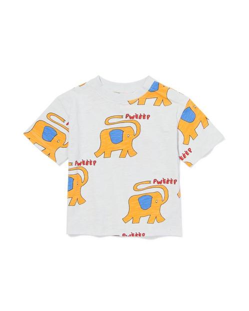 HEMA Baby T-shirt olifanten lichtblauw, Kinderen en Baby's, Babykleding | Overige, Nieuw, Verzenden
