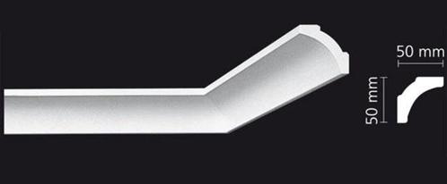 Kroonlijst Nomastyl B5+ (50 x 50 mm), lengte 2 m, Doe-het-zelf en Verbouw, Plinten en Afwerking, Nieuw, Ophalen of Verzenden