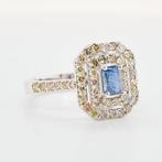 Zonder Minimumprijs - Ring 14 kt. - 1.34ct. tw. Saffier, Sieraden, Tassen en Uiterlijk, Ringen, Nieuw