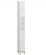 Hoge Witte Badkamerkast met Deuren, Lade en Open Vak 180 cm, Huis en Inrichting, Badkamer | Badkamermeubels, Verzenden, Nieuw