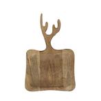schaal/snijplank mango hout gewei 35cm, Huis en Inrichting, Woonaccessoires | Overige, Verzenden, Nieuw