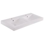 Xellanz Tigris Wastafel Dubbel met 2 Kraangaten - 120x46x8cm, Ophalen of Verzenden, Nieuw