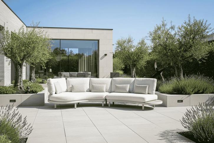 Tailor - Velvet Bloom loungesofa Bouclé chaise rechts SALE |, Tuin en Terras, Tuinsets en Loungesets, Ophalen of Verzenden