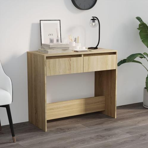 vidaXL Wandtafel 89x41x76,5 cm bewerkt hout sonoma, Huis en Inrichting, Tafels | Bijzettafels, Nieuw, Verzenden