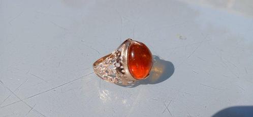 Ring 583 Gerotst gold Barnsteen - Sovjetster Punze, Sieraden, Tassen en Uiterlijk, Ringen