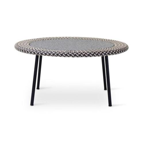 Salontafel Modesto | aluminium zwart | oyster weving, Tuin en Terras, Overige Tuin en Terras, Nieuw, Verzenden