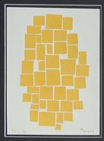 Siep Van Den Berg (1913-1998) - Compositie in oranje, Antiek en Kunst
