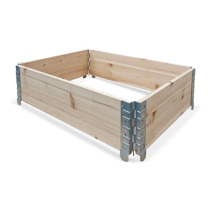 IvoQ Kweekbak Hout 80x60x20 cm, Tuin en Terras, Bloembakken en Plantenbakken, Nieuw, Verzenden