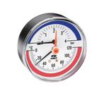 Watts mano-thermometer, TIM 63, 0 - 4 bar / 0 - 120°C, Doe-het-zelf en Verbouw, Meetapparatuur, Nieuw, Verzenden