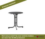 Sieger Boulevard ronde klaptafels stalen buis/Mecalit Pro, Ophalen of Verzenden, Nieuw, Kunststof