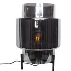 ACTIE: Tafellamp groot Ebbot By Rydens zwart smokeglas FOIR, Huis en Inrichting, Lampen | Tafellampen, Nieuw, Verzenden