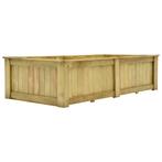 vidaXL Plantenbak verhoogd 196x100x50 cm geïmpregneerd, Tuin en Terras, Bloembakken en Plantenbakken, 100 cm of meer, Verzenden