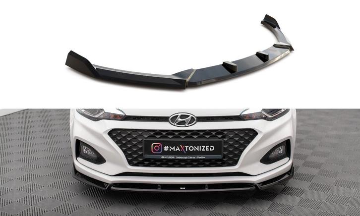 Voorspoiler V.2 Hyundai I20 FL 2018 - 2020 Maxton Glans, Auto-onderdelen, Carrosserie en Plaatwerk, Ophalen of Verzenden