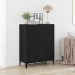 vidaXL Dressoir 69,5x34x90 cm spaanplaat zwart eikenkleurig, Huis en Inrichting, Kasten | Dressoirs, Verzenden, Nieuw, Overige houtsoorten
