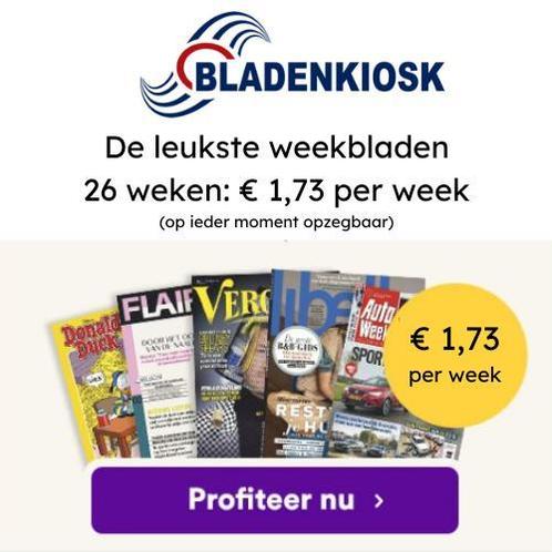 Weekblad zoals Libelle voor slecht € 1,73 per week, Hobby en Vrije tijd, Spaarzegeltjes, Verzenden