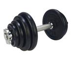 Tunturi Gewichten Gietijzer totaal 15kg - Halterset met, Sport en Fitness, Overige Sport en Fitness, Nieuw