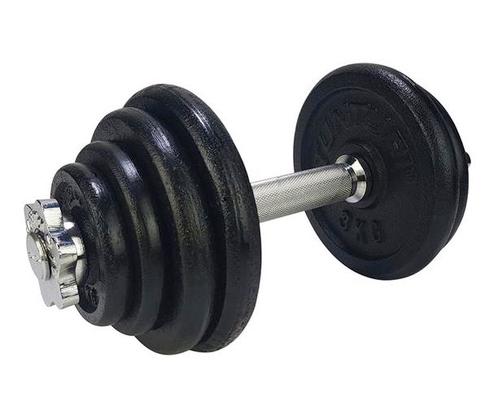 Tunturi Gewichten Gietijzer totaal 15kg - Halterset met, Sport en Fitness, Overige Sport en Fitness