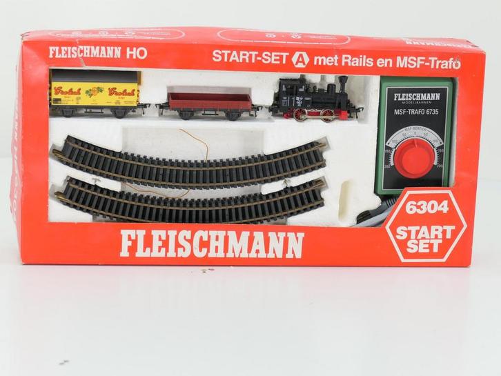 Schaal H0 Fleischmann 6304 startset van de DB/NS #6524, Hobby en Vrije tijd, Modeltreinen | H0, Gelijkstroom, Overige typen, Gebruikt