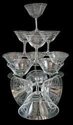 Champagneglas (12) - Kristal - Belle Époque
