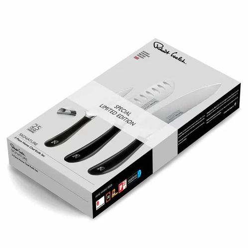 Robert Welch Signature set groente-, santoku- en koksmes, Huis en Inrichting, Keuken | Keukenbenodigdheden