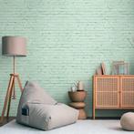 Profhome 398281-GU Fotobehang baksteen mat turkoois groen, Verzenden