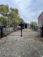 Inrijpoort zwart compleet: AANBIEDING NU € 2250,00 {400 CM}., Nieuw, Ophalen of Verzenden, 150 tot 200 cm, IJzer